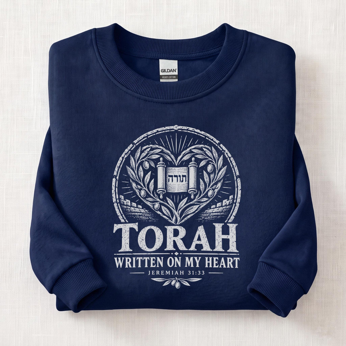 Written On My Heart Sweatshirt — Navy