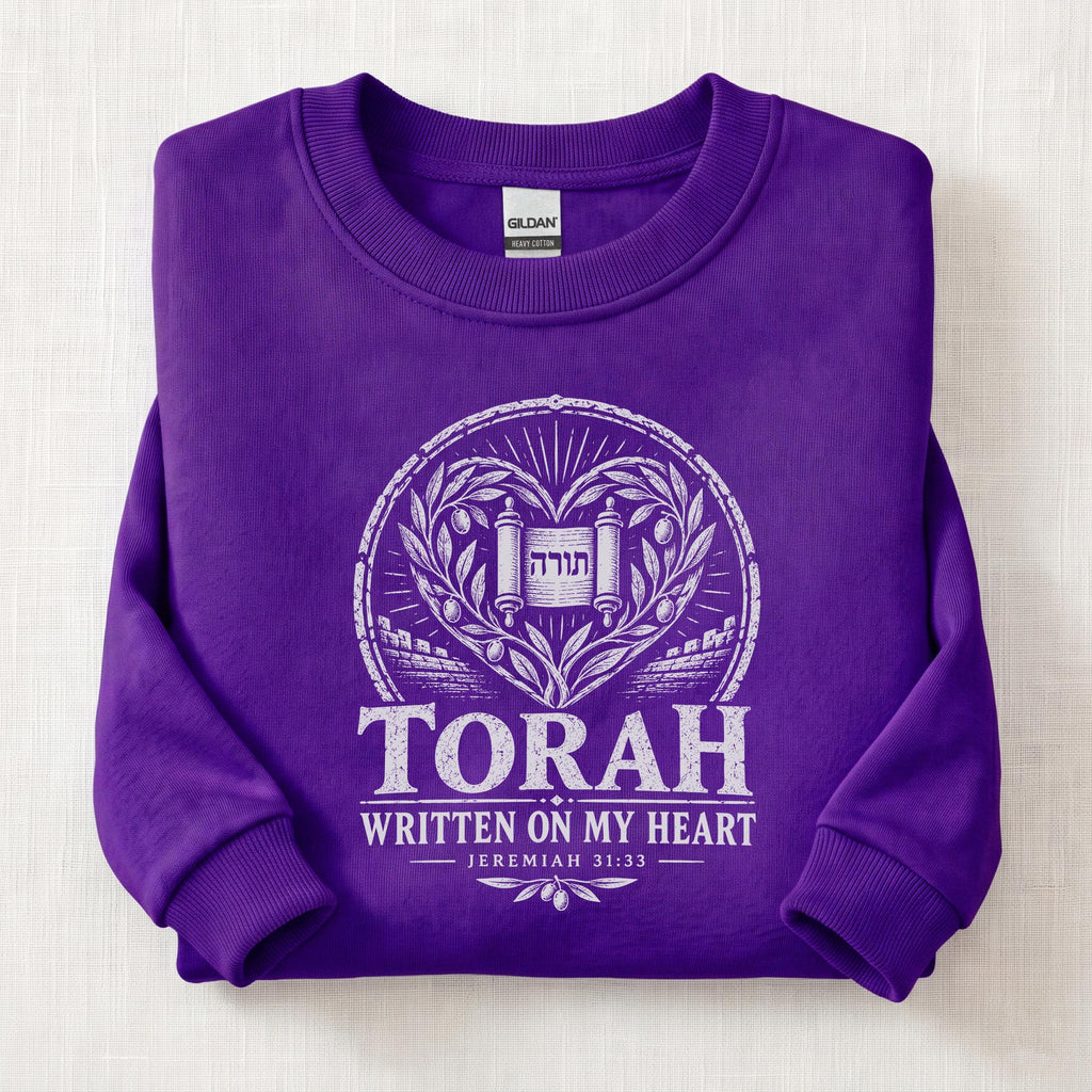 Written On My Heart Sweatshirt — Purple