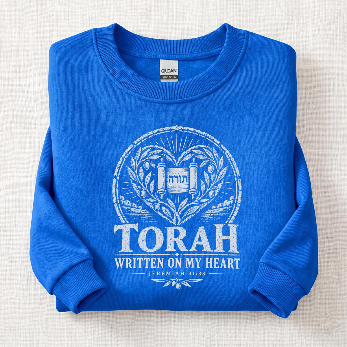 Written On My Heart Sweatshirt — Royal