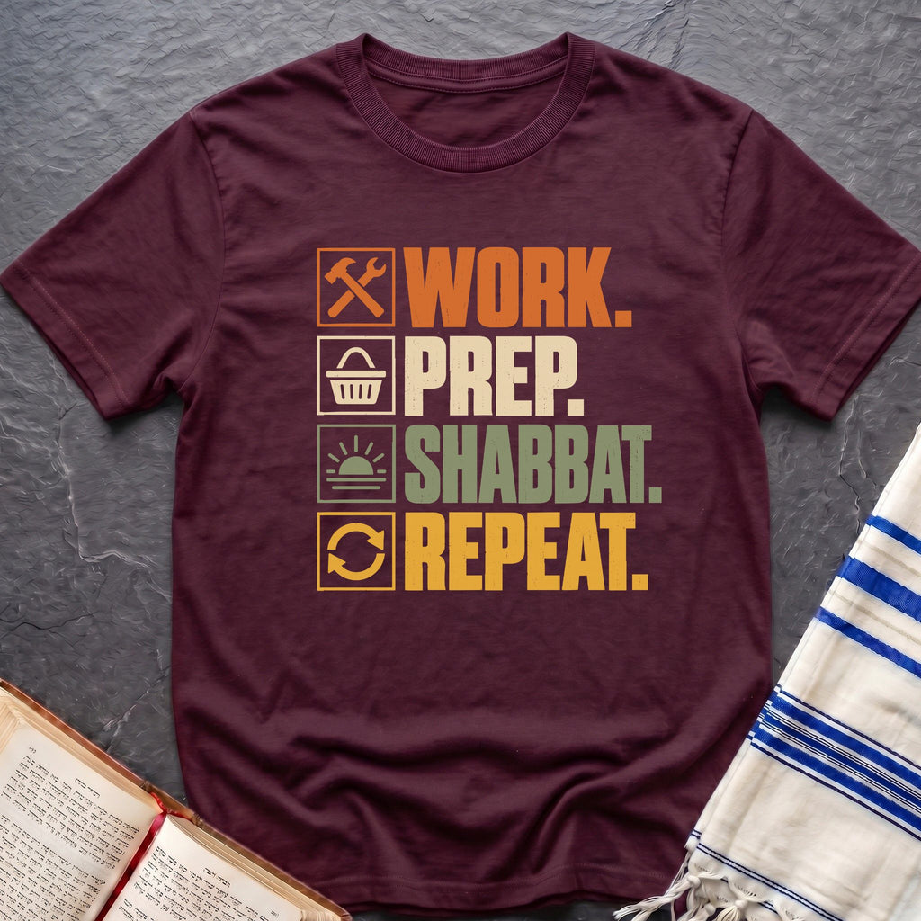 Work Prep Shabbat Repeat T-Shirt