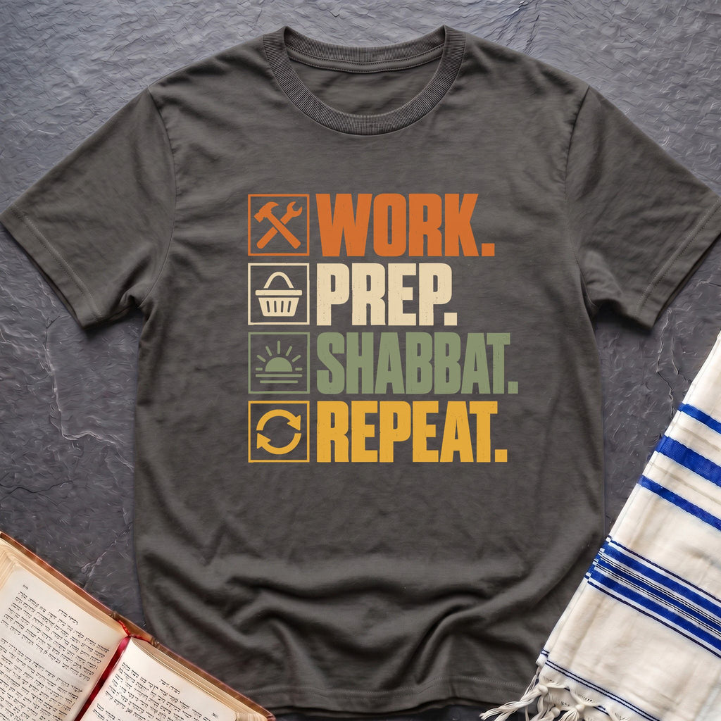 Work Prep Shabbat Repeat T-Shirt
