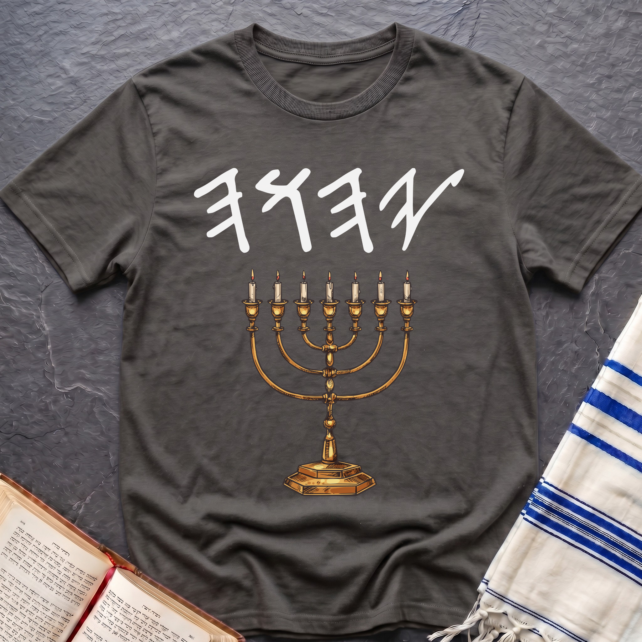 Paleo Hebrew Menorah T-Shirt