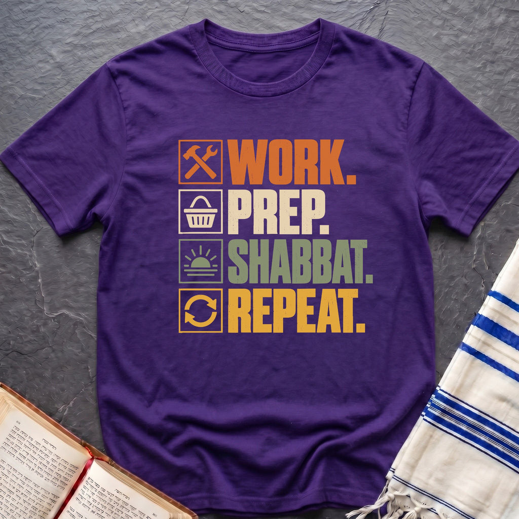 Work Prep Shabbat Repeat T-Shirt